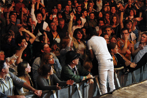 bain de foule photo